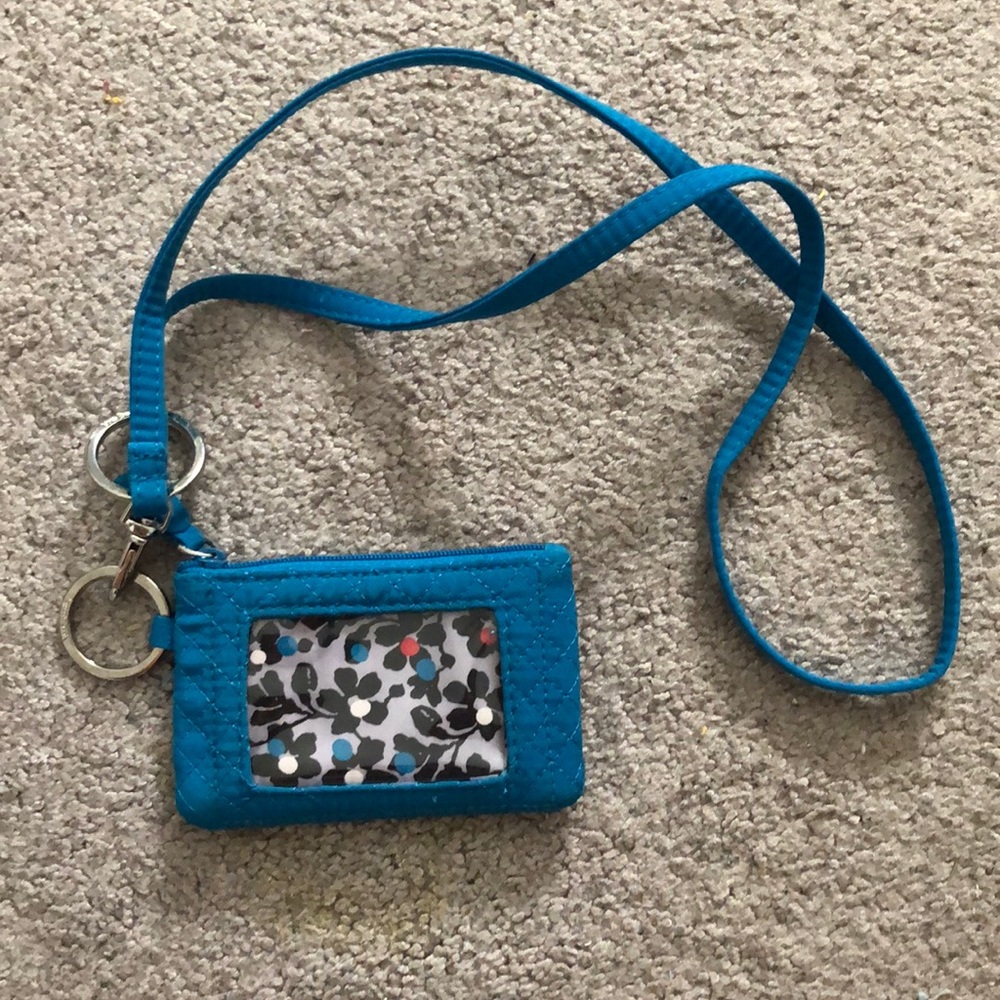Vera Bradley lanyard with card holder